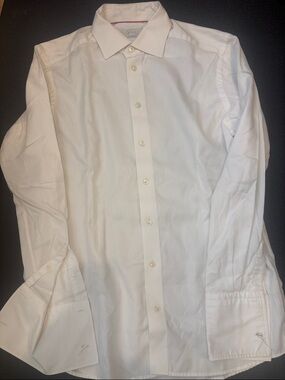 Eton Men's White Button-Front Dress Shirt - Spread Collar